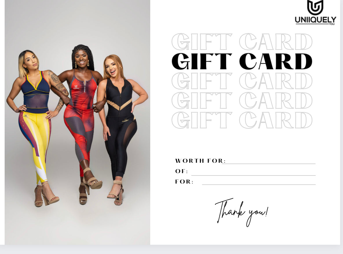 Uniiquely You gift card